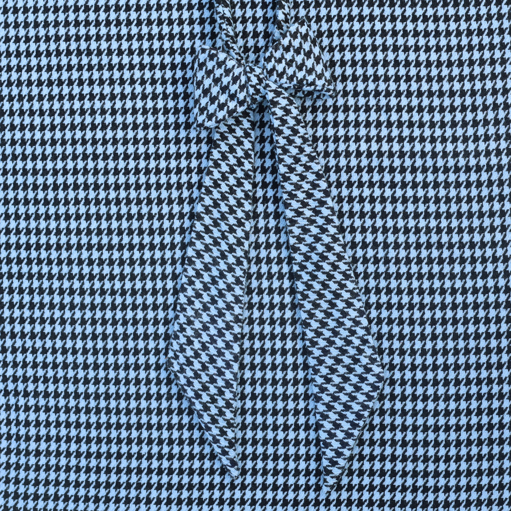 blue houndstooth bow tie
