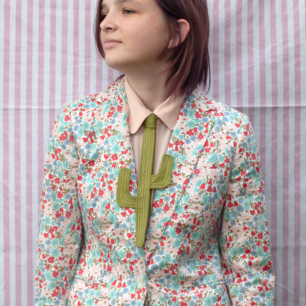 cactus tie!  March's rad tie of the month!
