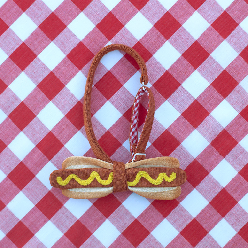 hot dog bow tie! (classic ballpark)