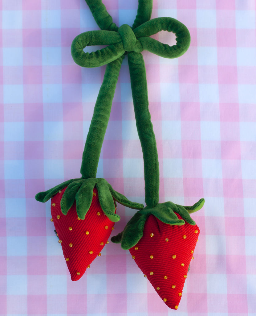 Jumbo strawberry bow tie!