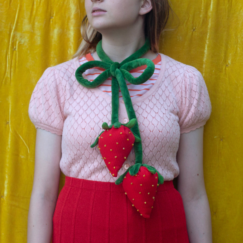 Jumbo strawberry bow tie!