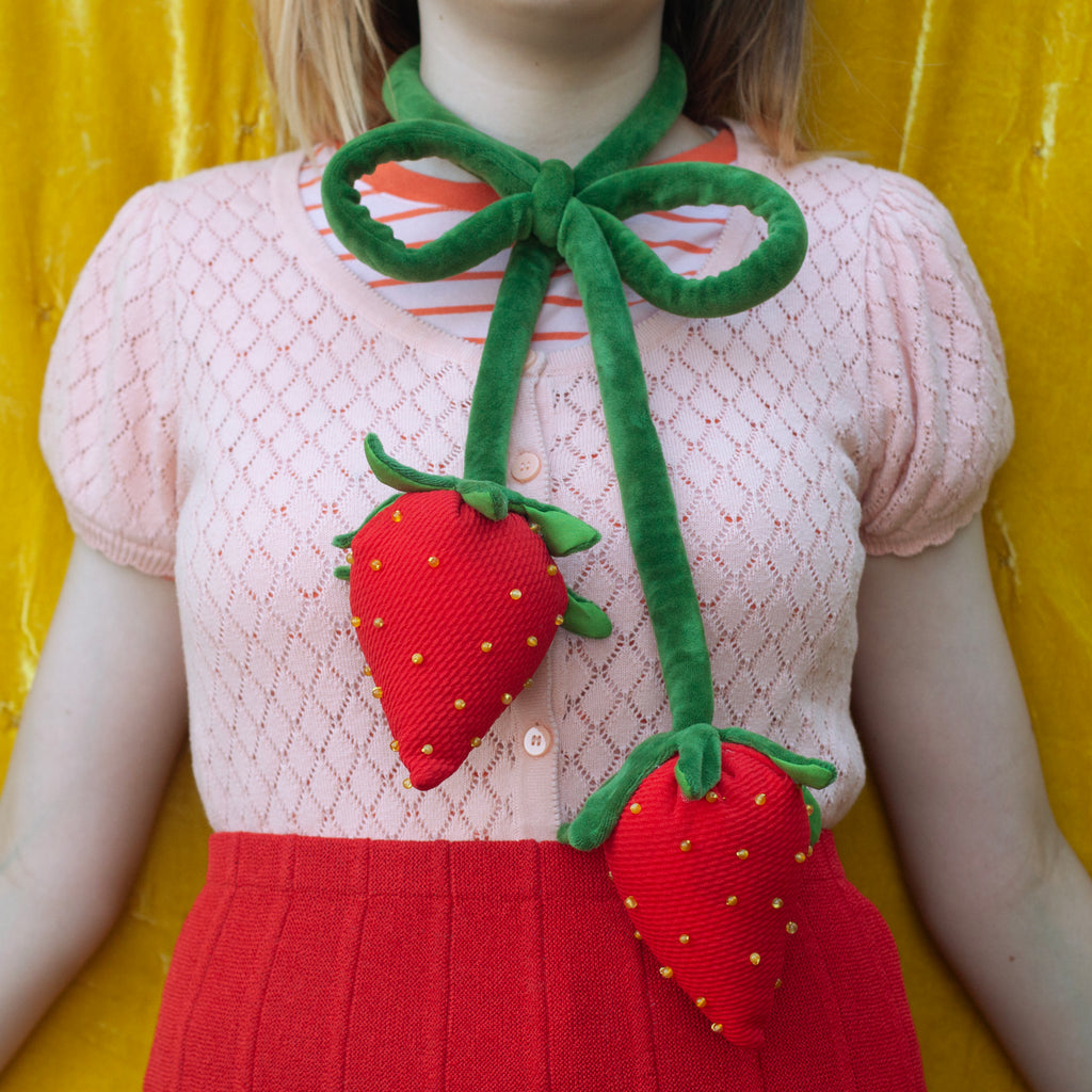 Jumbo strawberry bow tie!