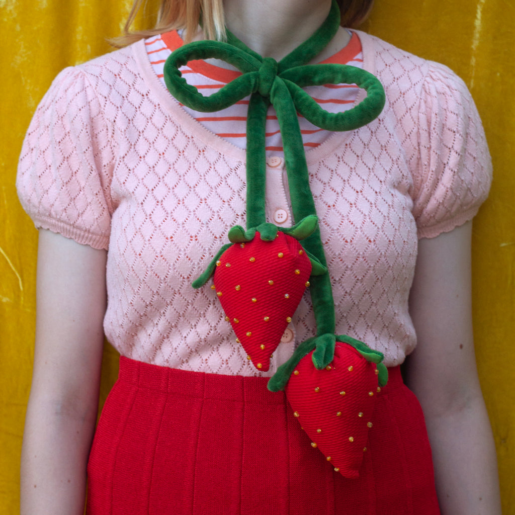 Jumbo strawberry bow tie!