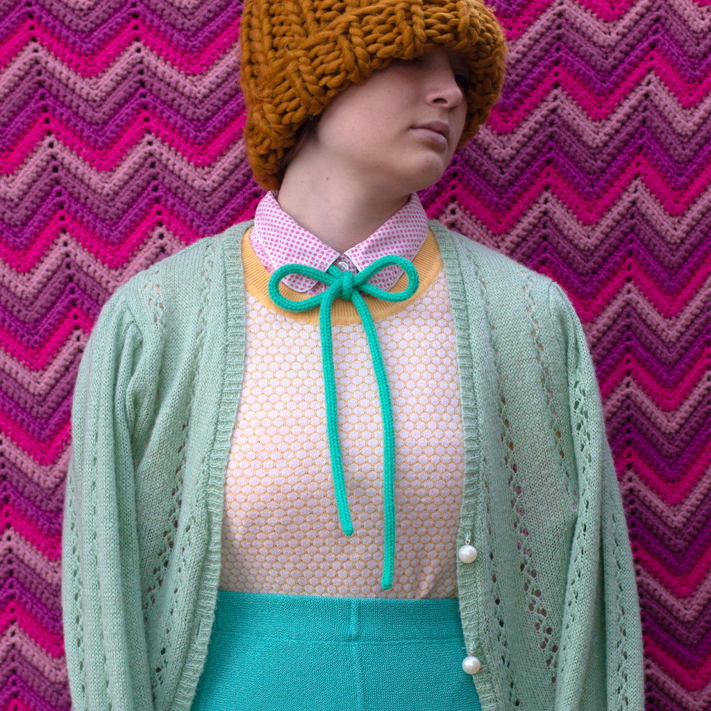knit triplets bow ties