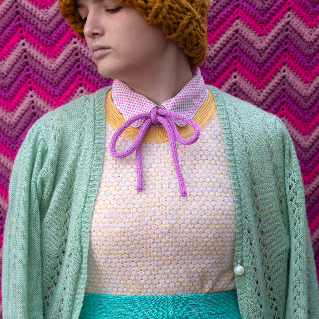 knit triplets bow ties
