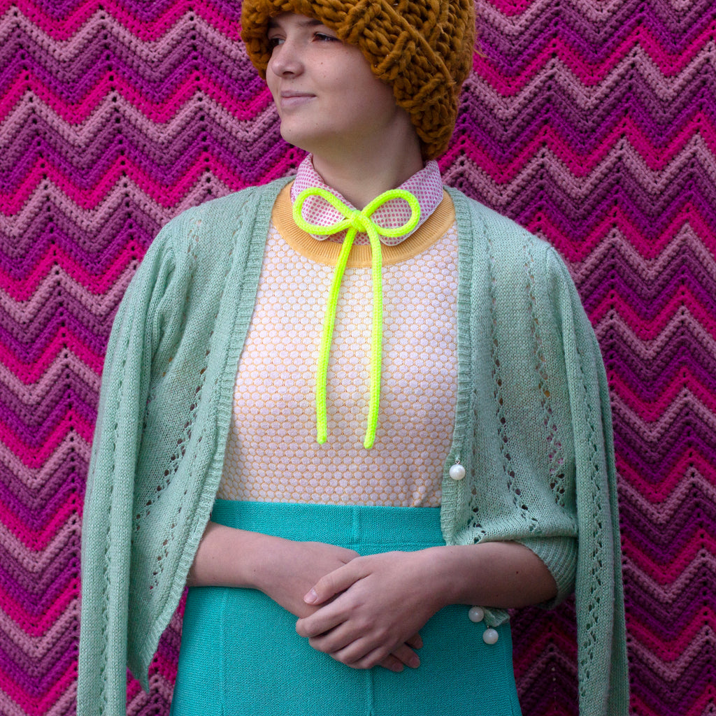 knit triplets bow ties