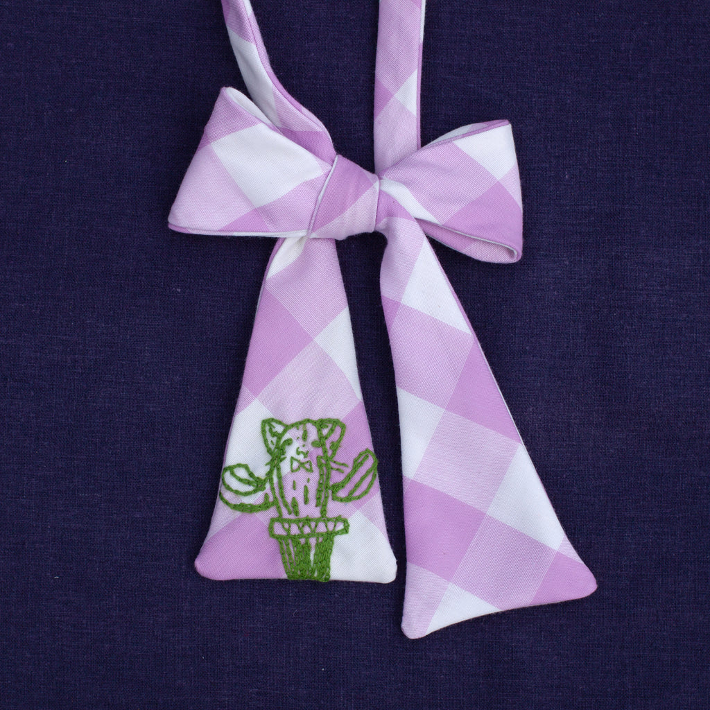 Mother's Day bow tie- custom embroidery in your child's handwriting!