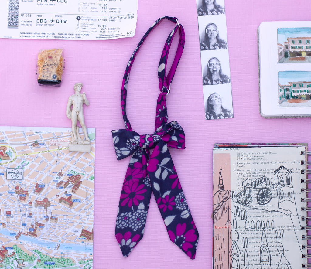 Nonna bow tie- April's tie of the month!