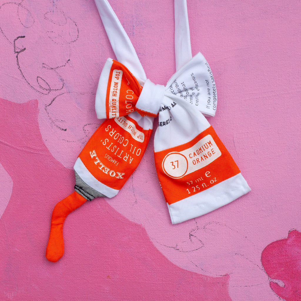 Paint tube bow tie!