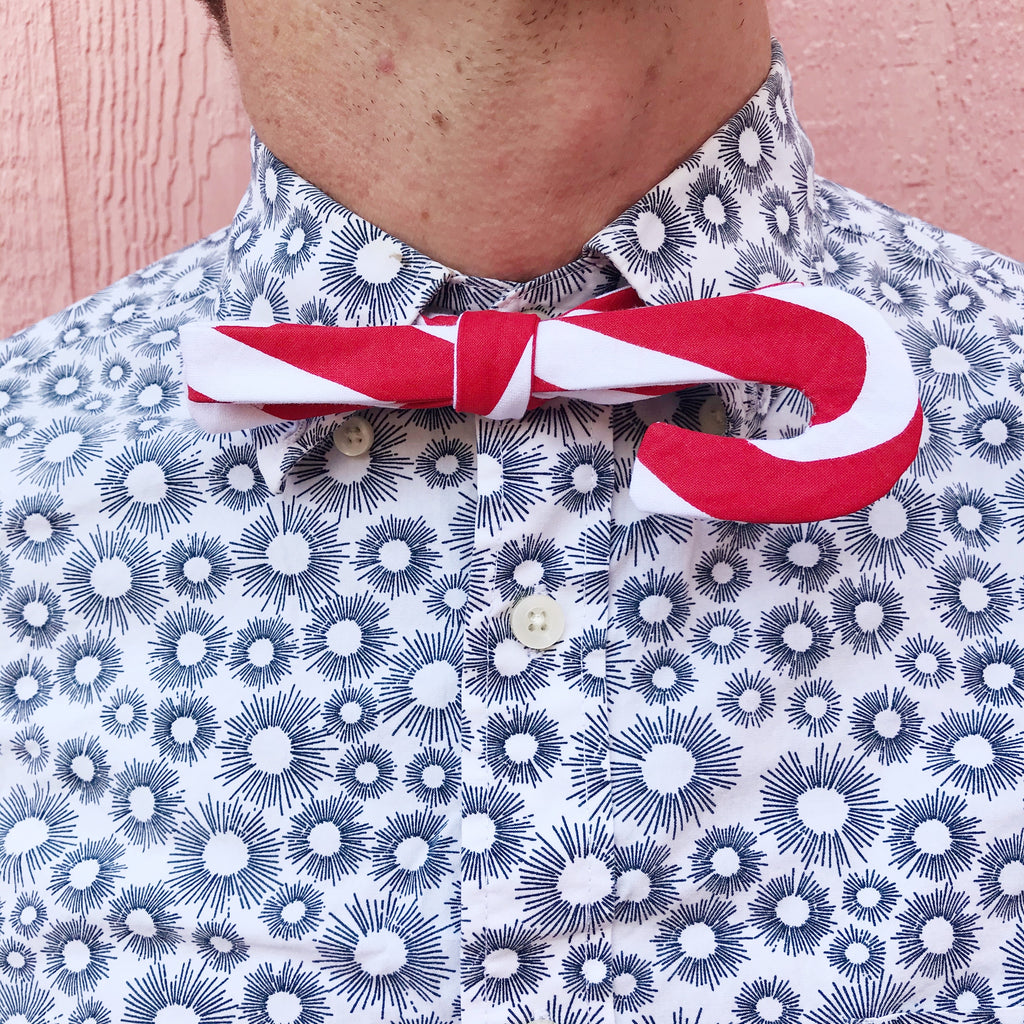 candy cane bow tie