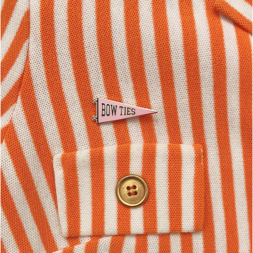 Bow Ties pennant enamel pin!