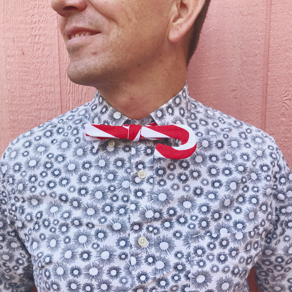 candy cane bow tie