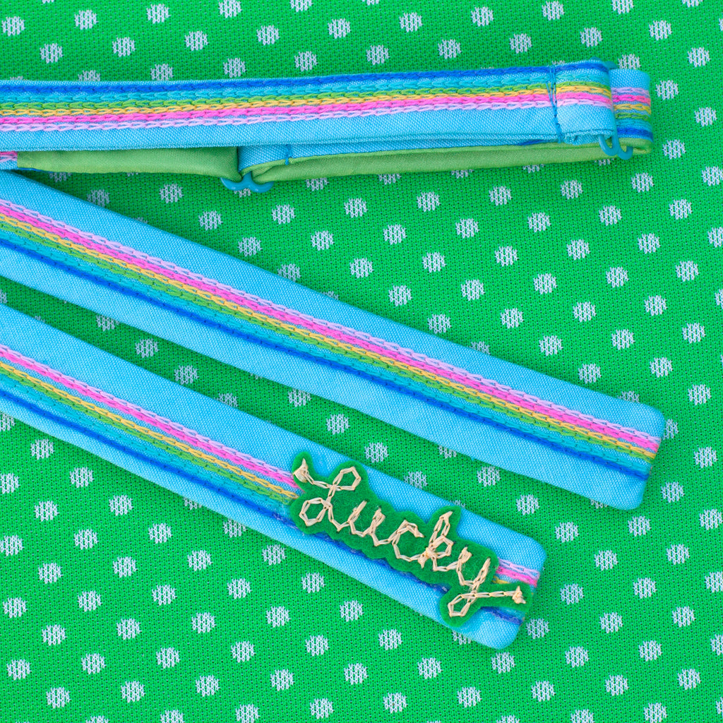 Lucky rainbow bow tie