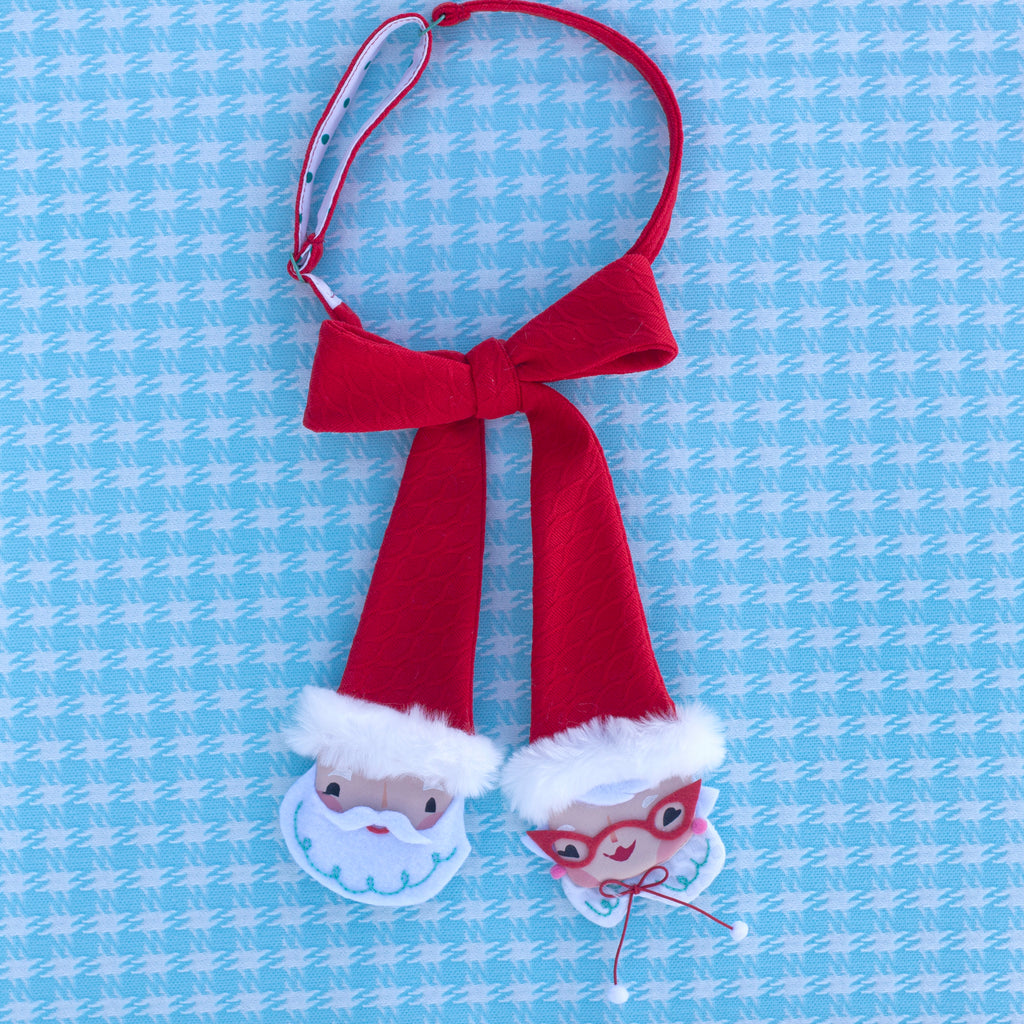 Mr. & Mrs. Claus bow tie- collab with Lisa Penney!