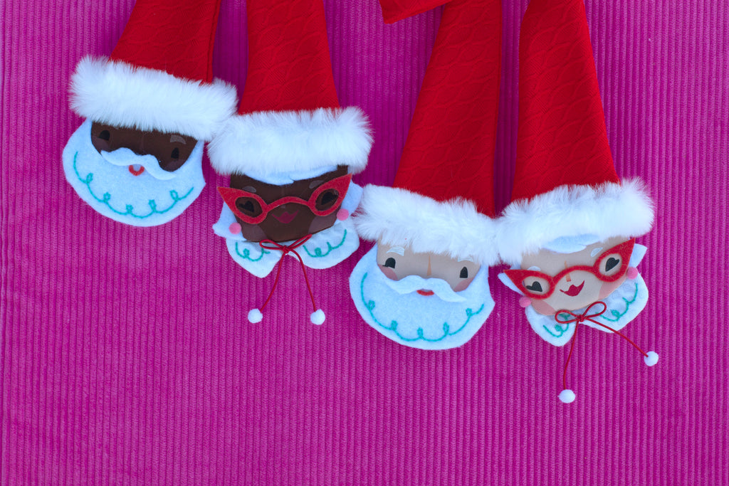 Mr. & Mrs. Claus bow tie- collab with Lisa Penney!