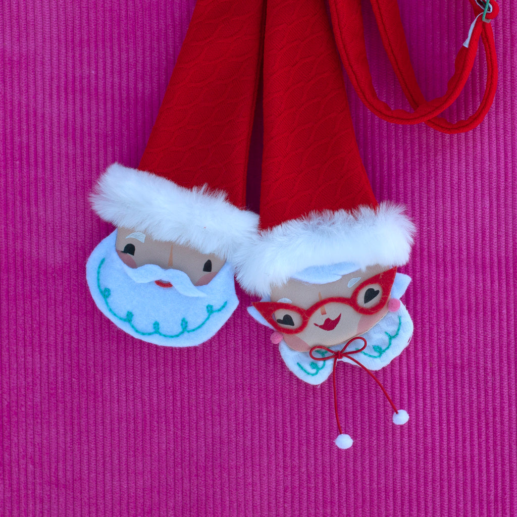 Mr. & Mrs. Claus bow tie- collab with Lisa Penney!
