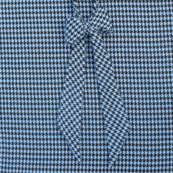 blue houndstooth bow tie