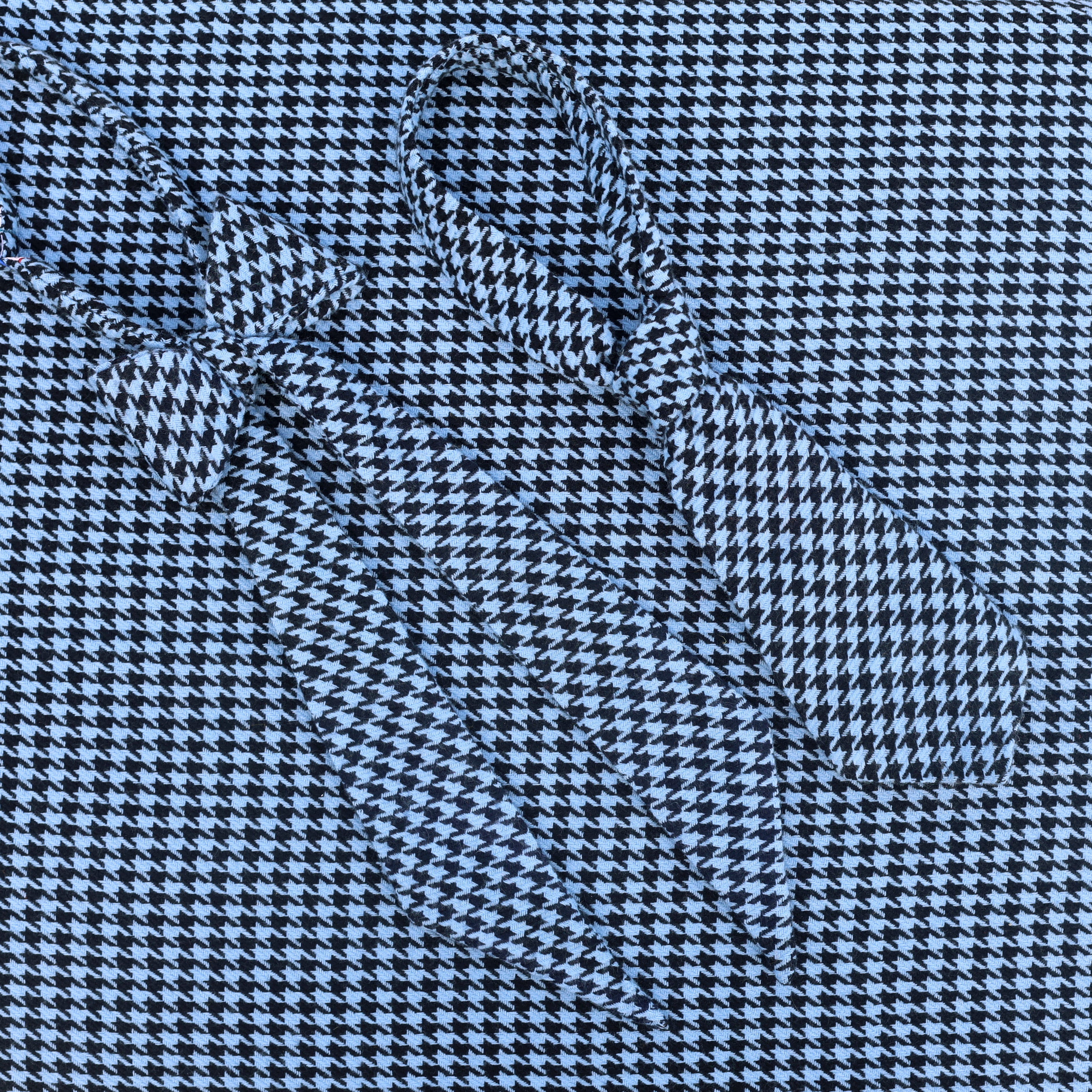 blue houndstooth bow tie