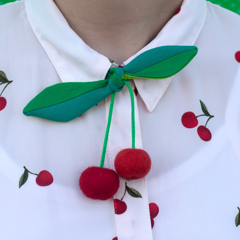 cherries bow tie!  July's rad tie of the month.