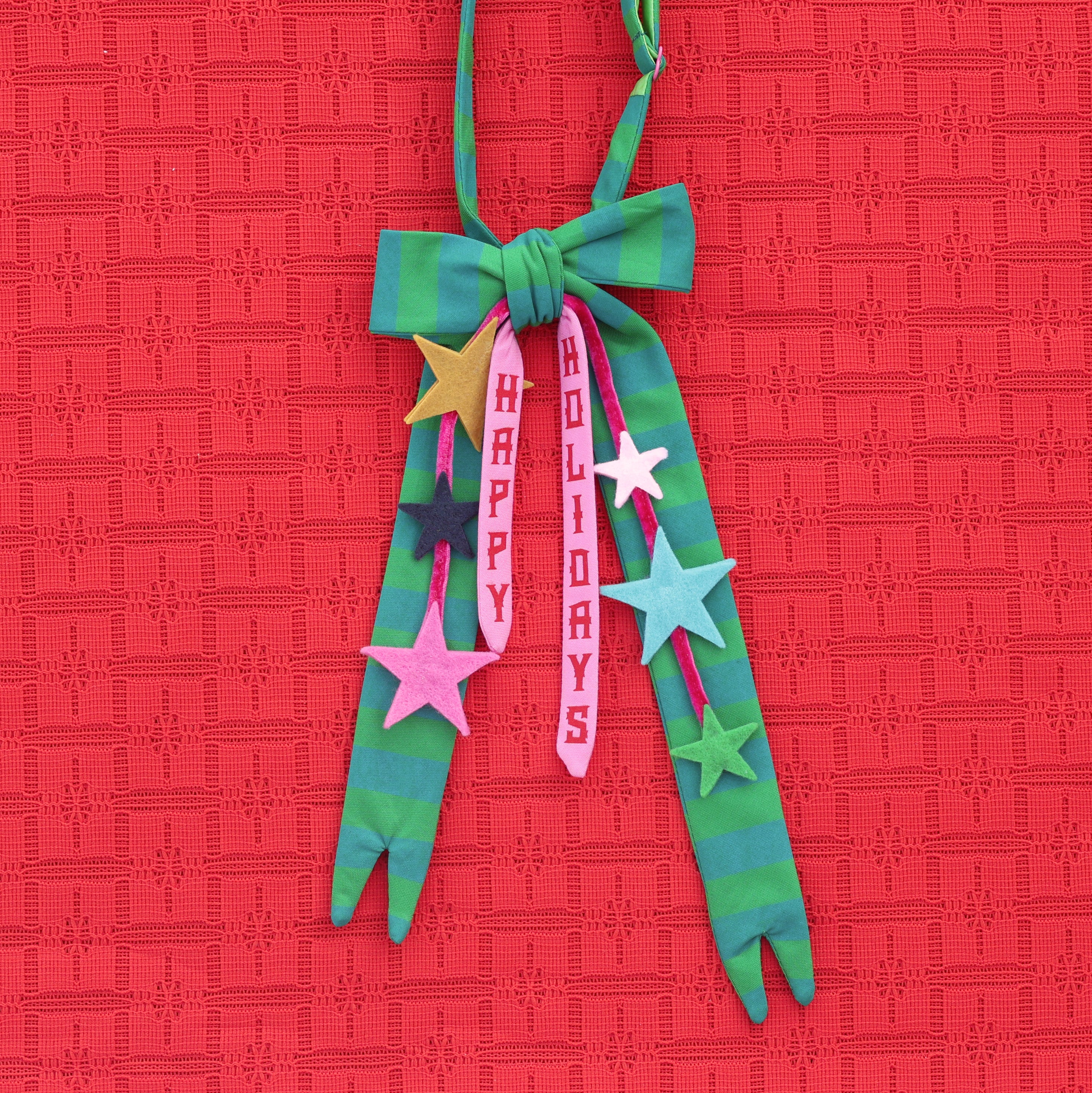 happy holidays bow tie