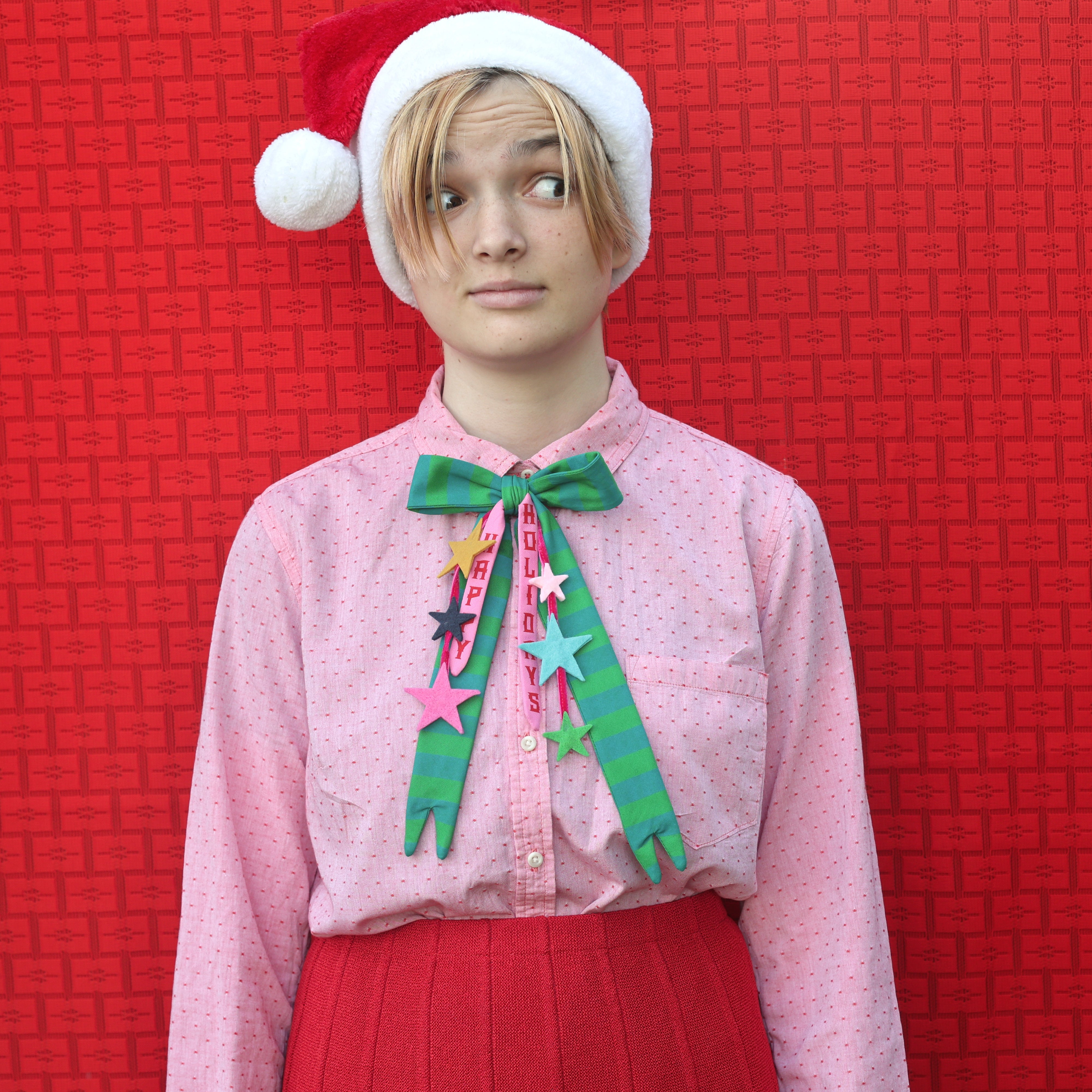 happy holidays bow tie