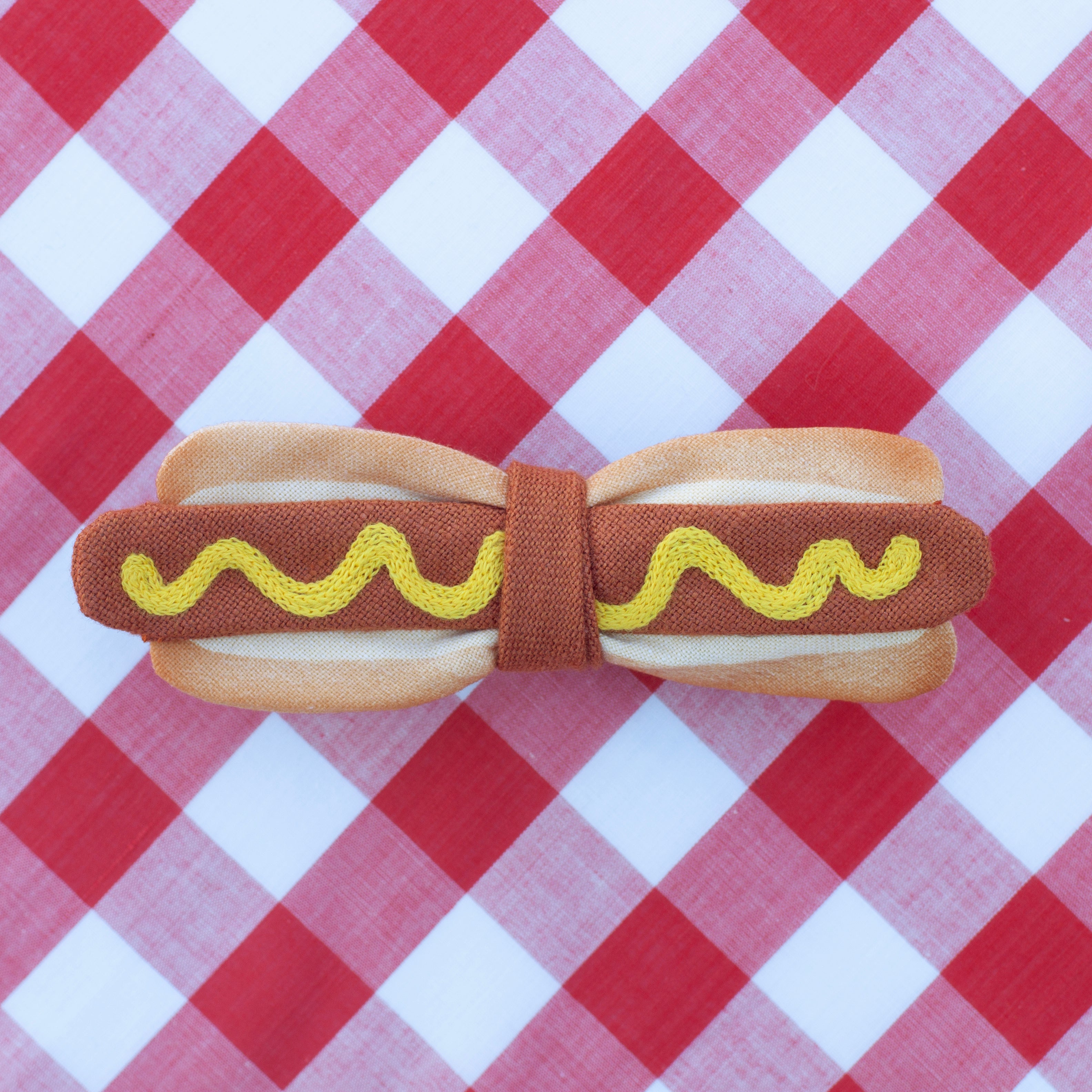 hot dog bow tie!  (classic ballpark)