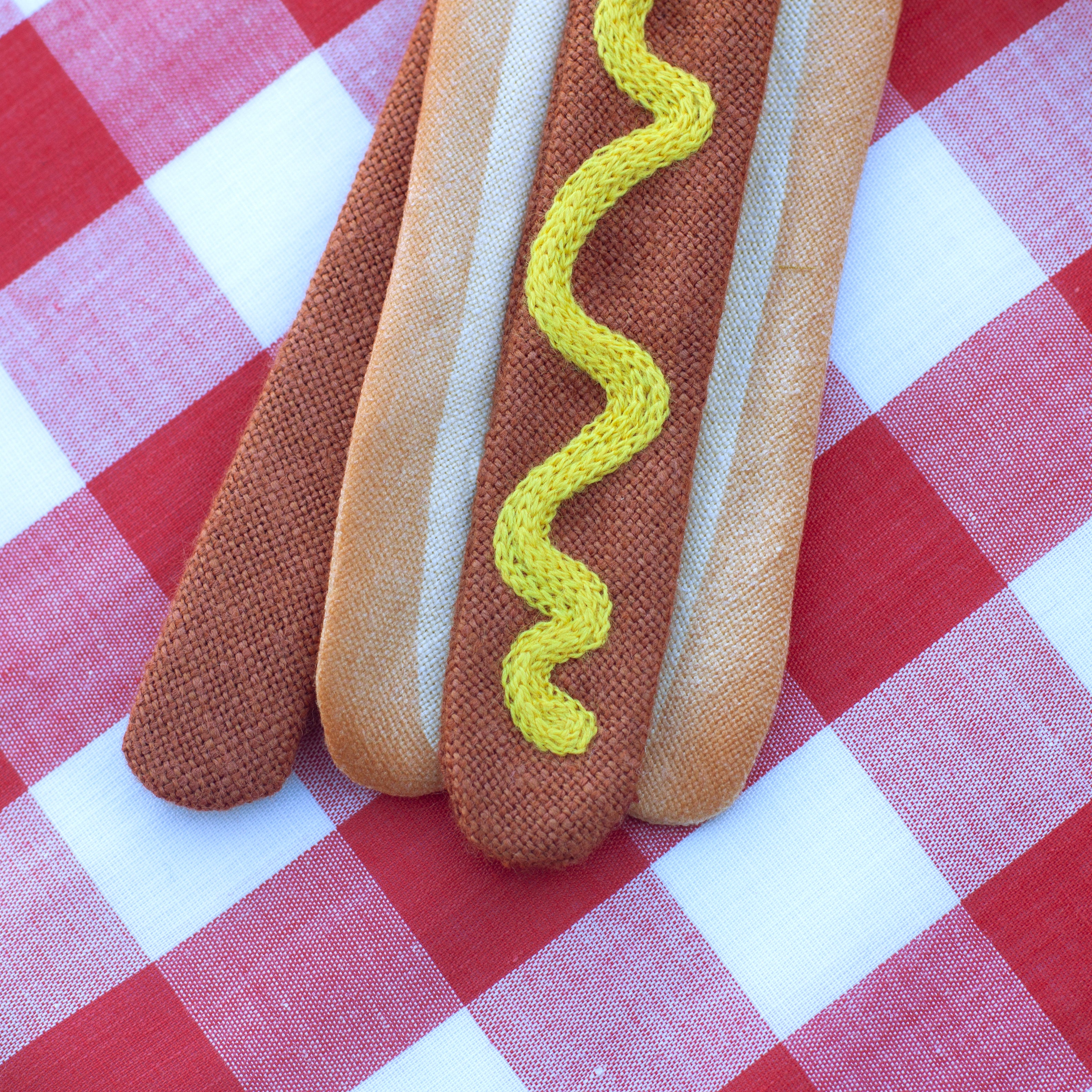 hot dog bow tie!  (classic ballpark)