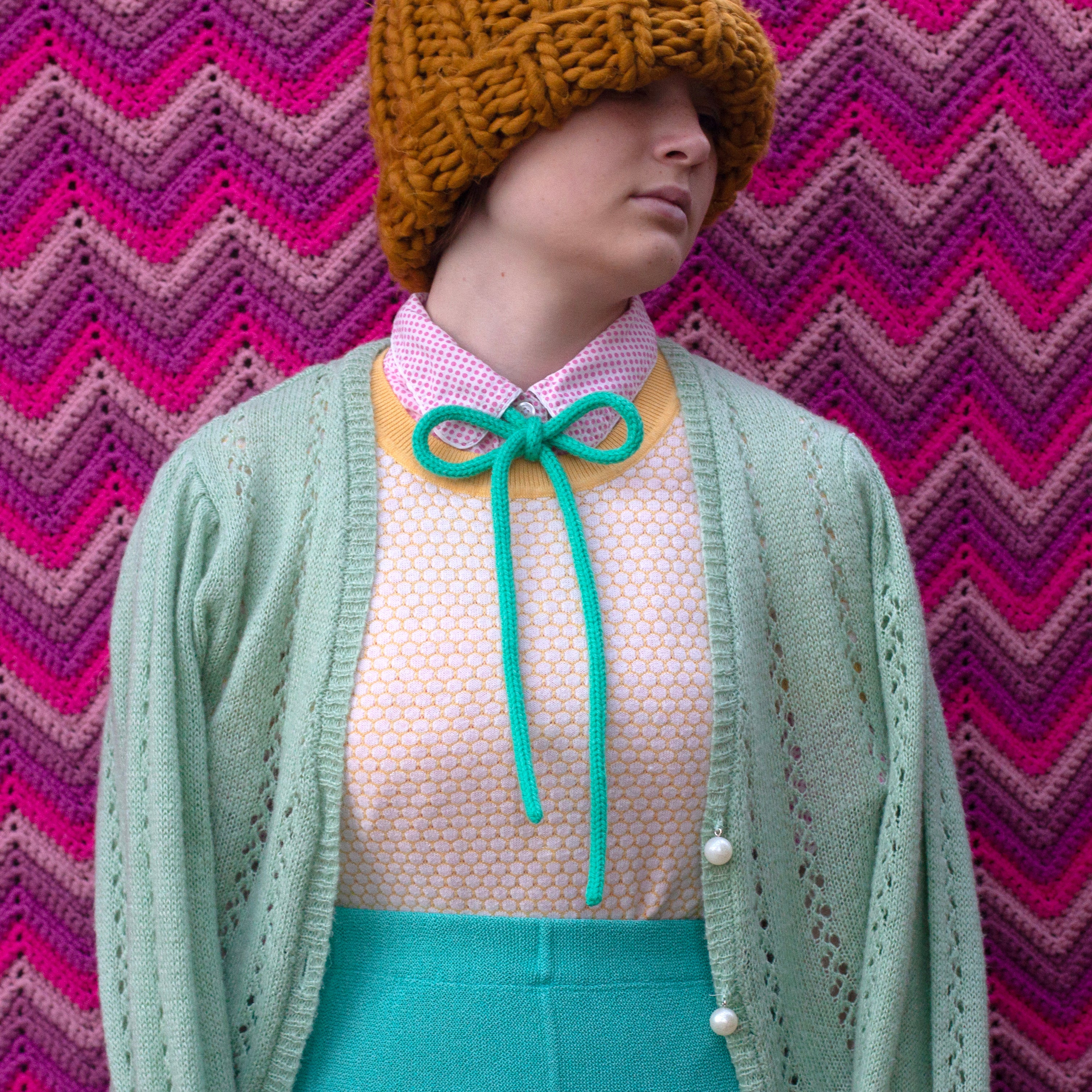 knit triplets bow ties