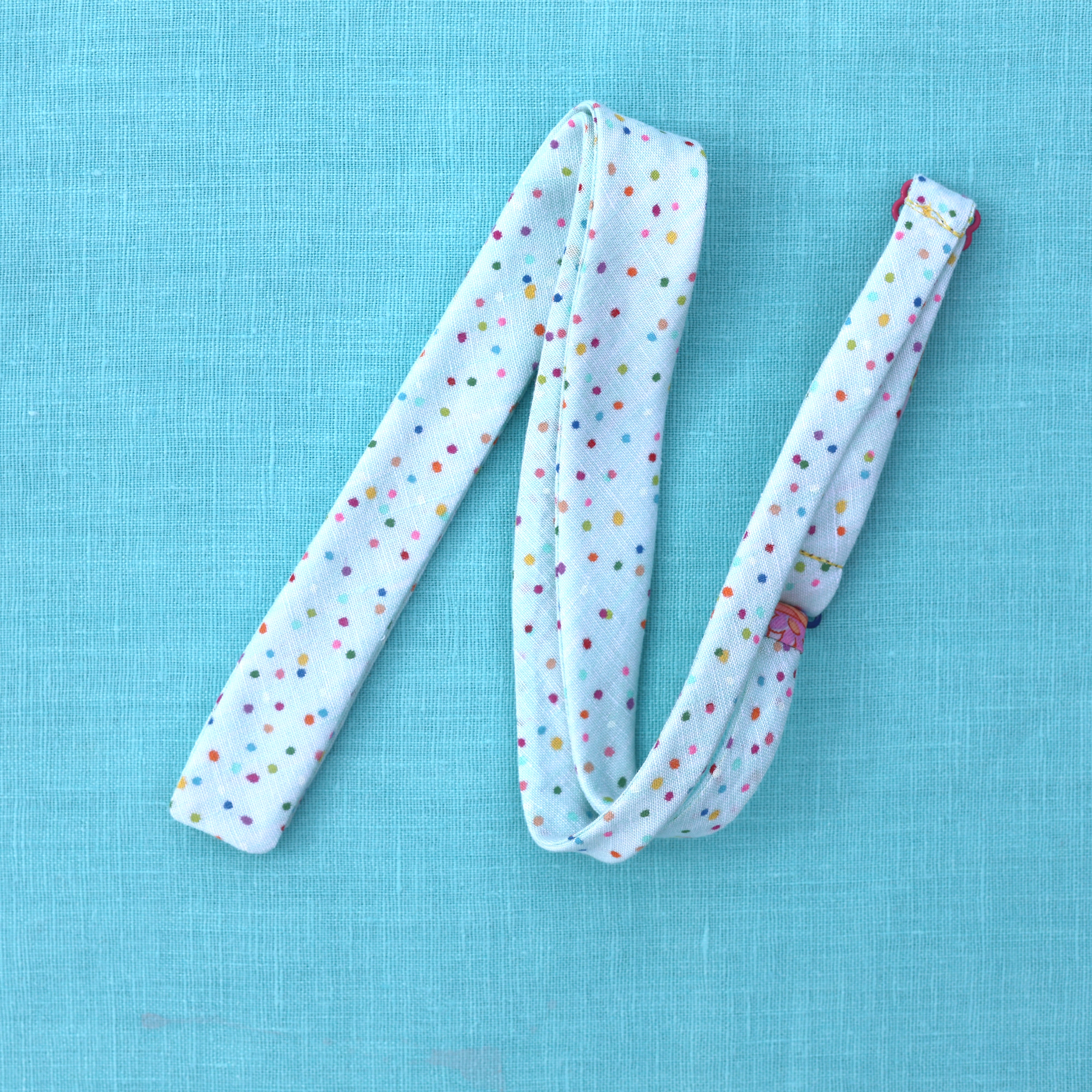 linen minty micro dot bow tie