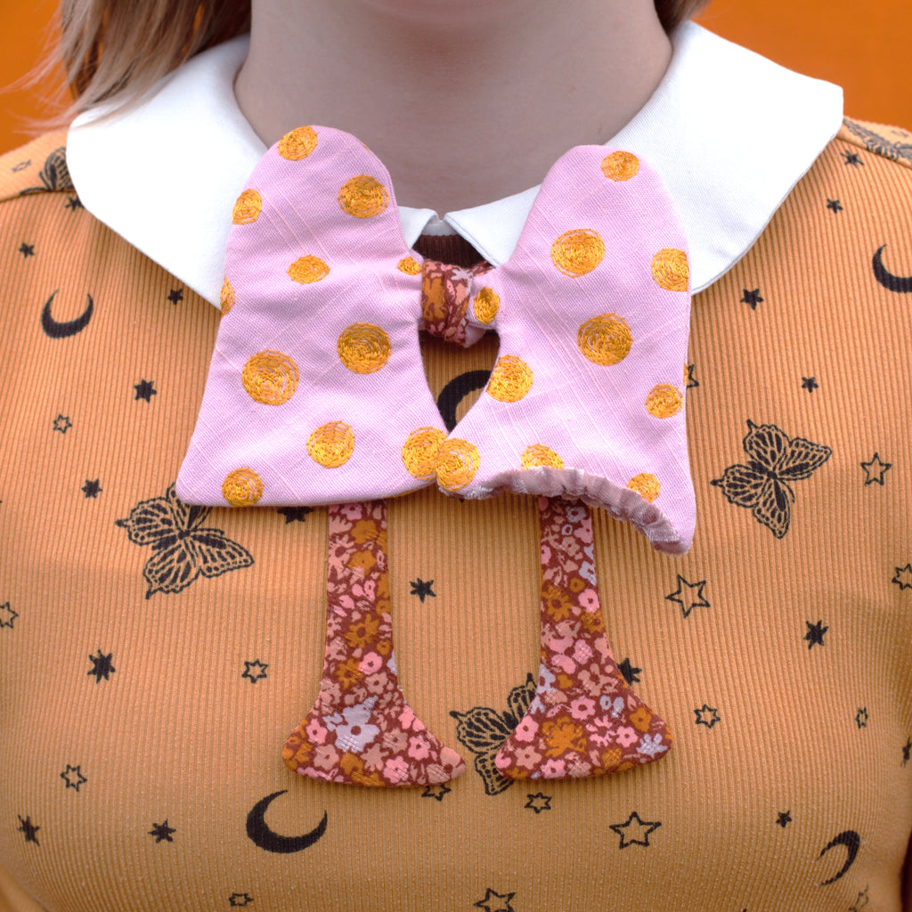 Mushroom bow tie- May's rad bow tie of the month!