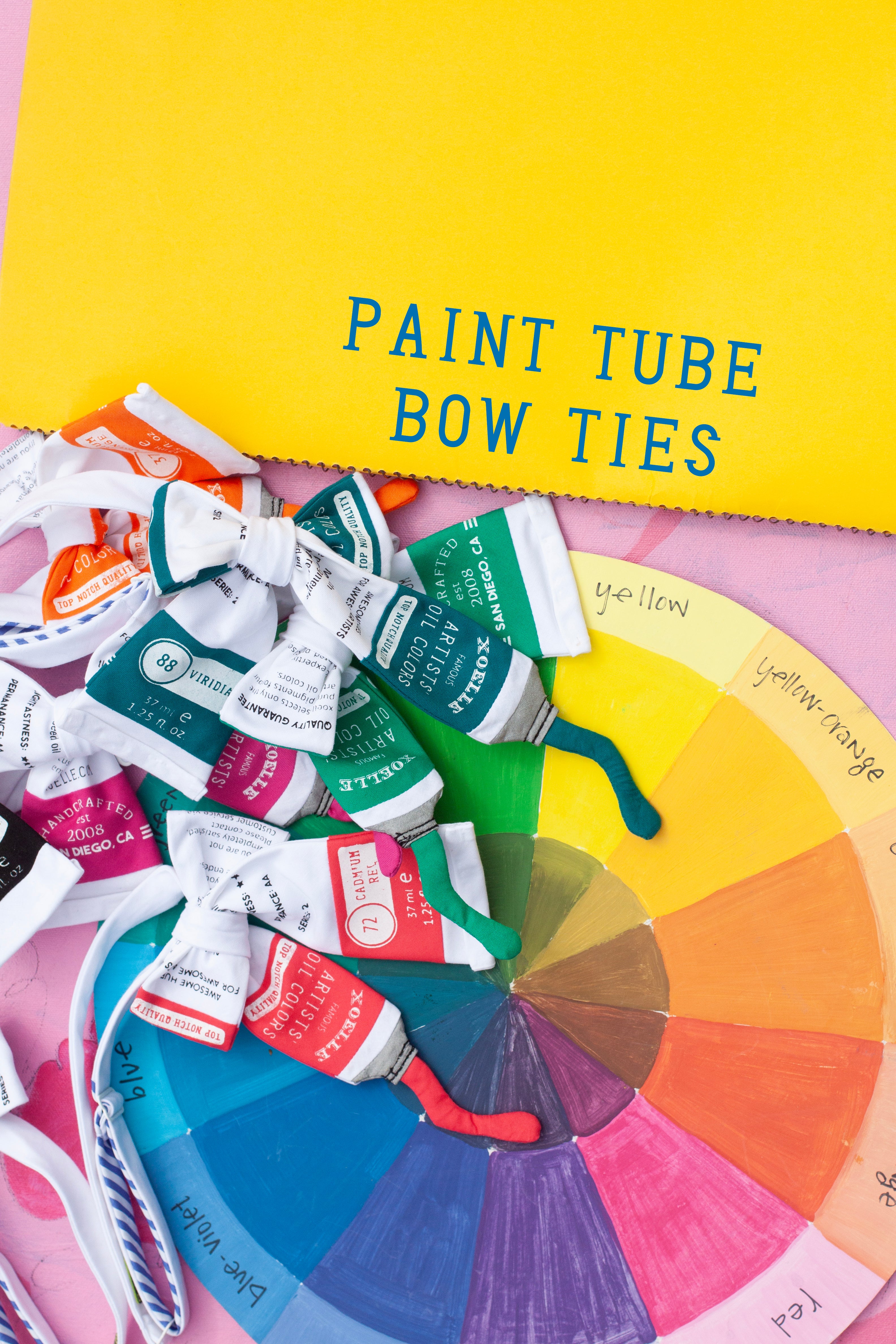 Paint tube bow tie!