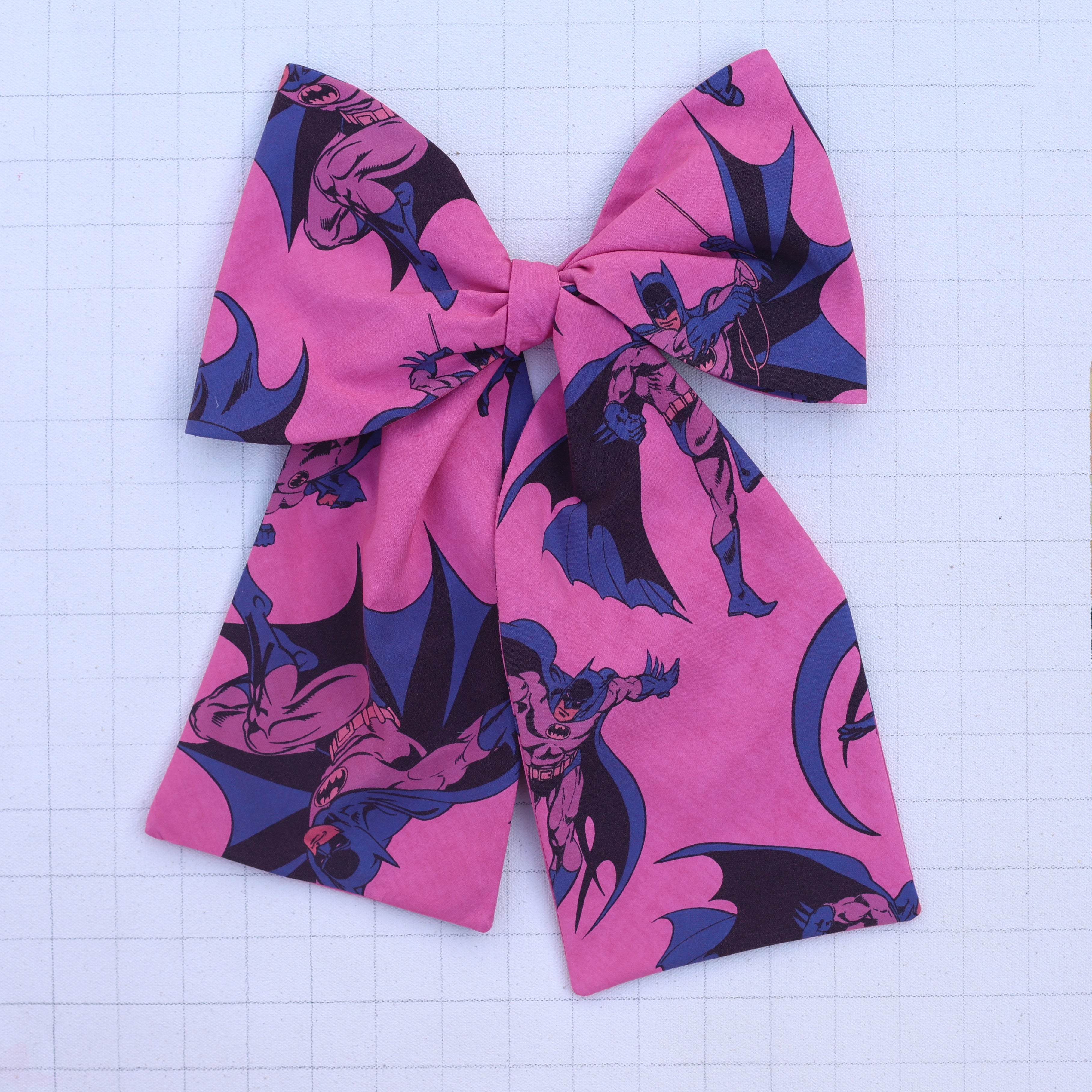 hot pink batman bow tie
