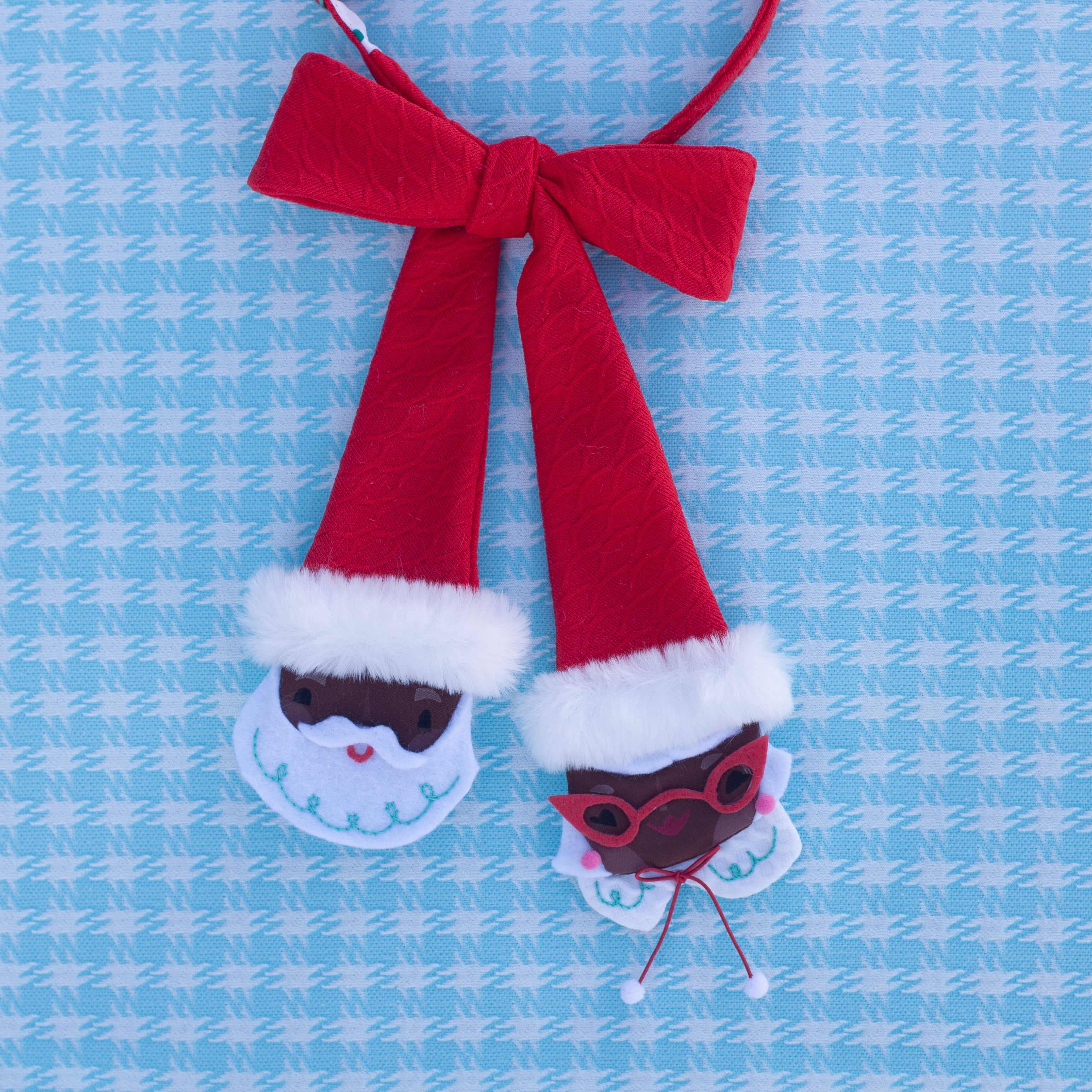 Mr. & Mrs. Claus bow tie- collab with Lisa Penney!