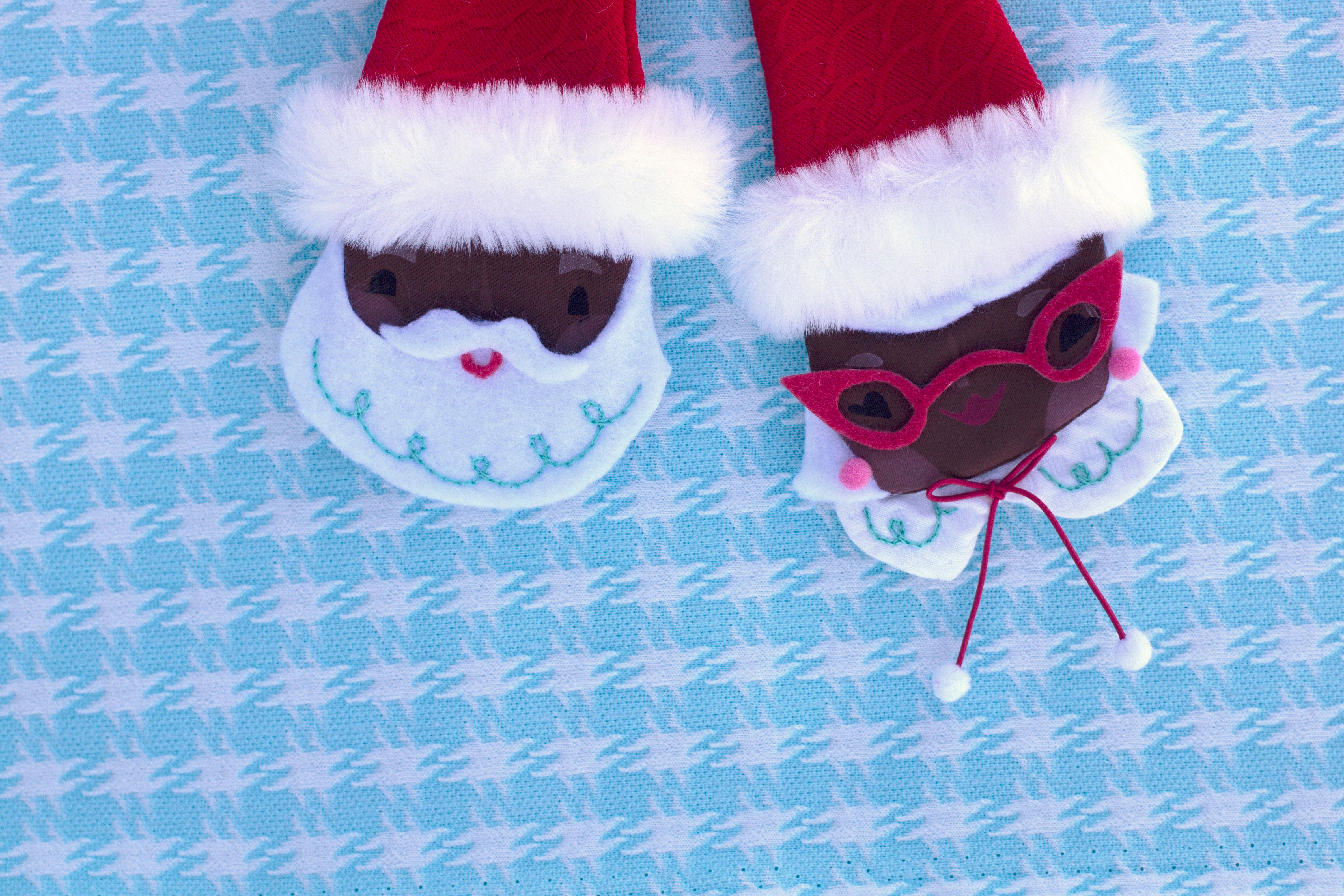 Mr. & Mrs. Claus bow tie- collab with Lisa Penney!