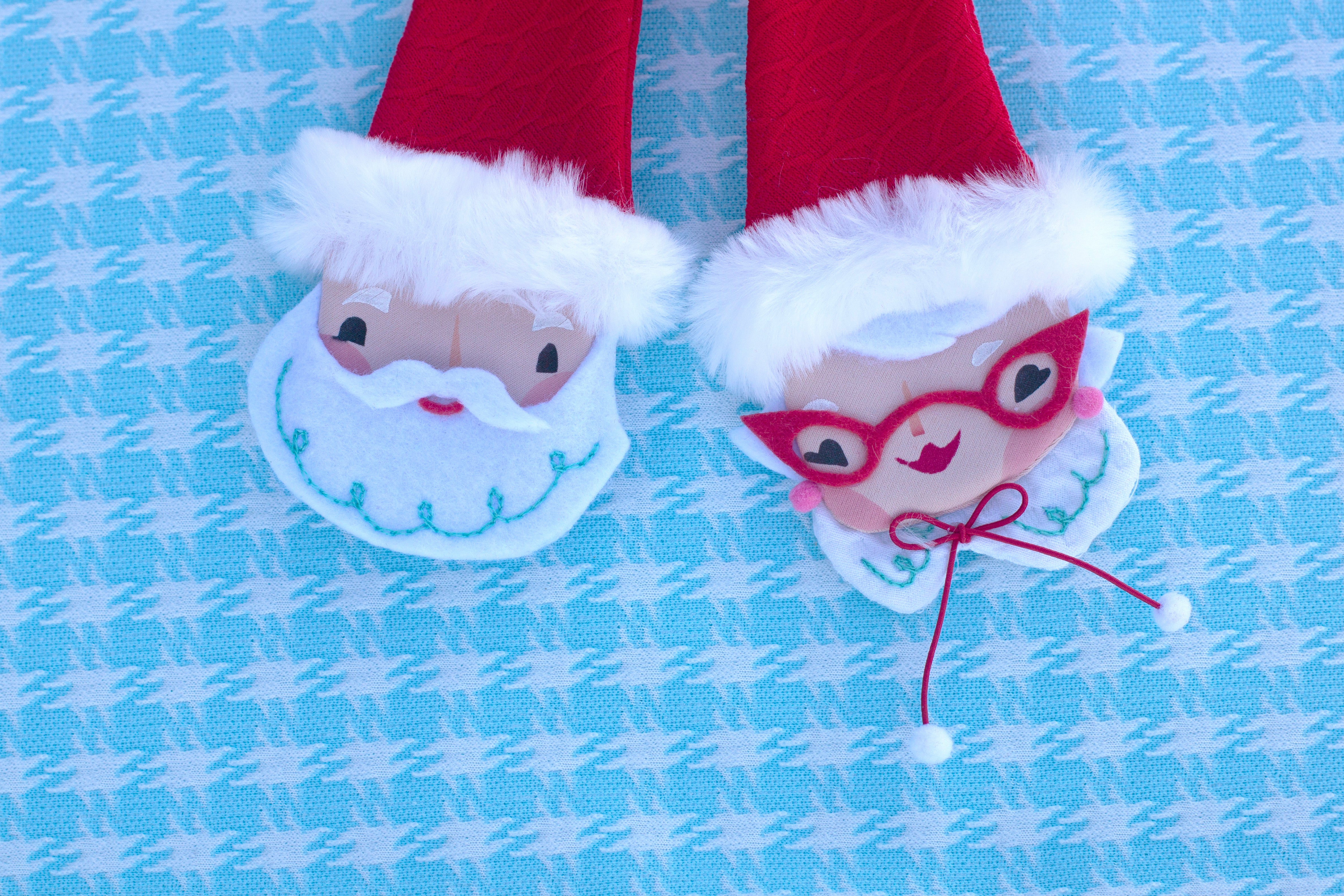 Mr. & Mrs. Claus bow tie- collab with Lisa Penney!