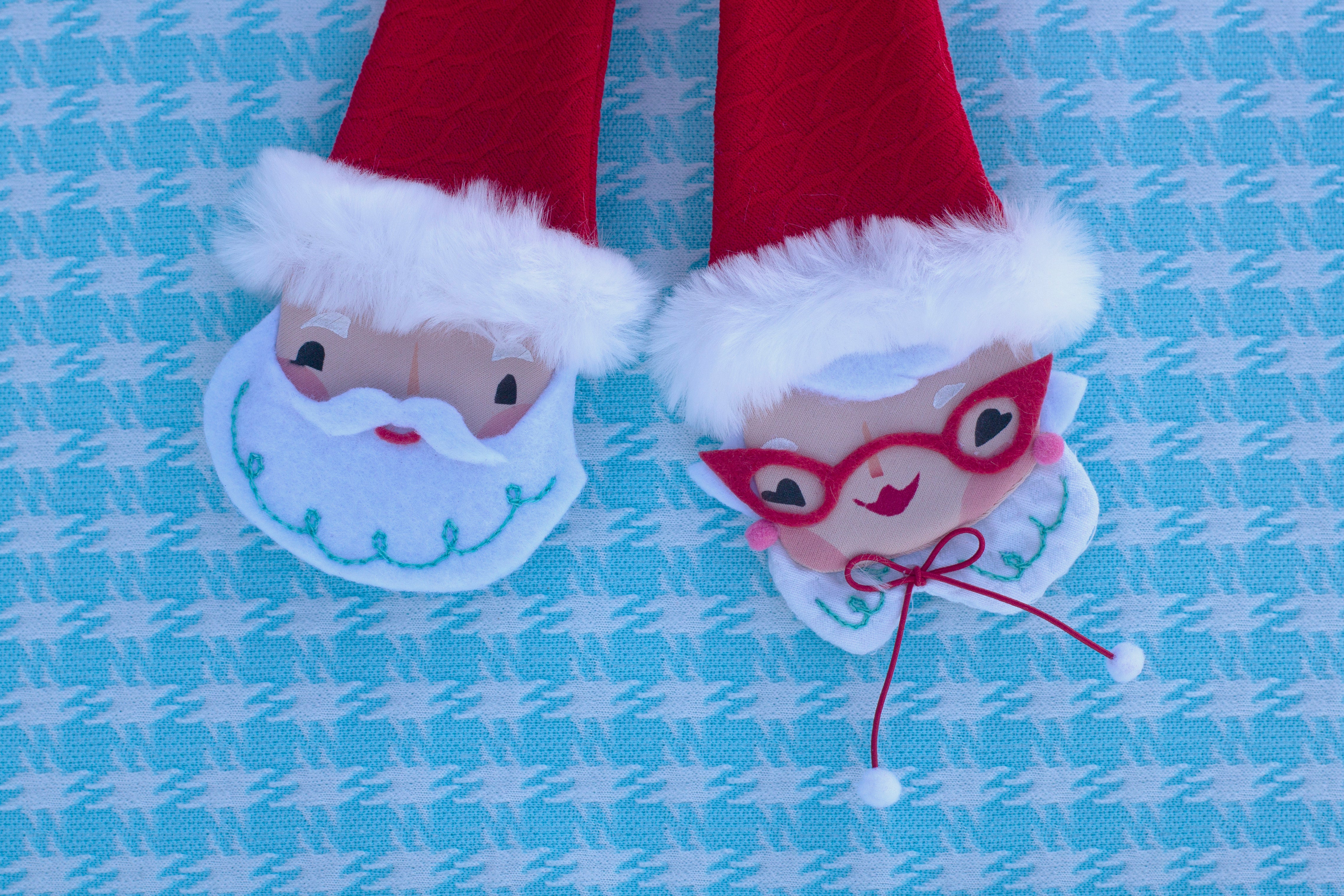 Mr. & Mrs. Claus bow tie- collab with Lisa Penney!