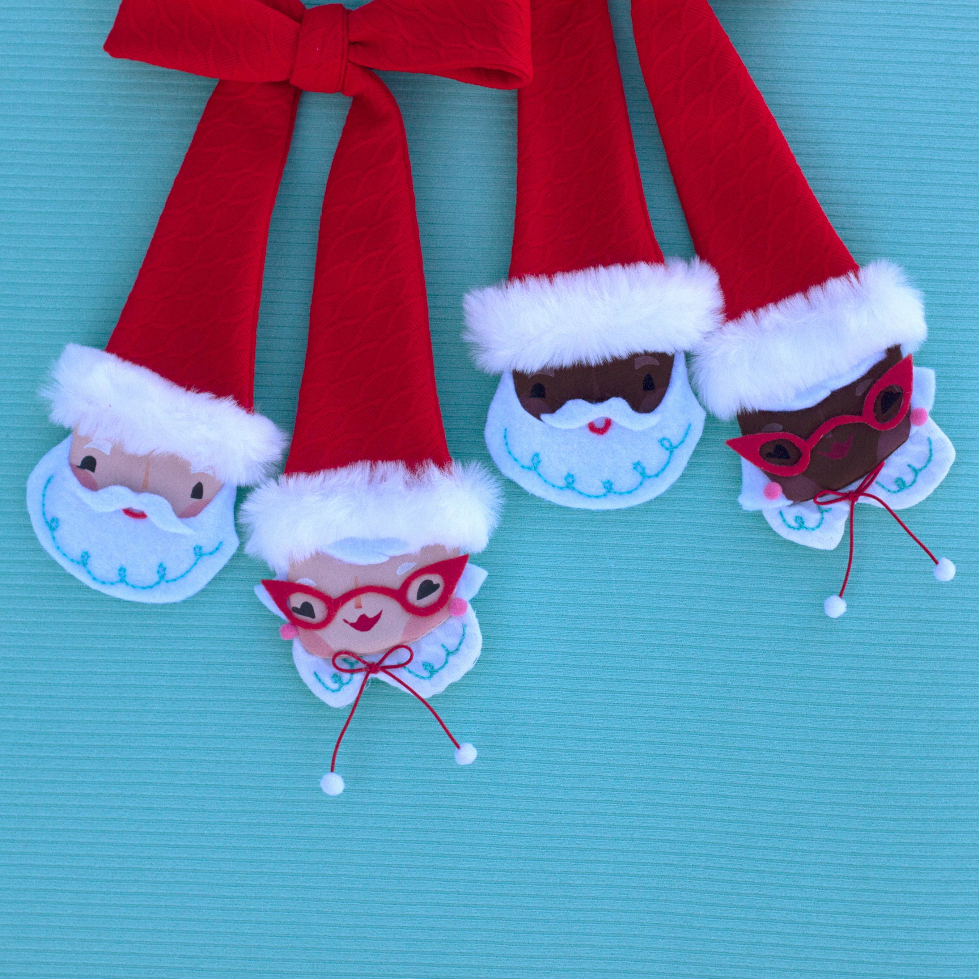 Mr. & Mrs. Claus bow tie- collab with Lisa Penney!