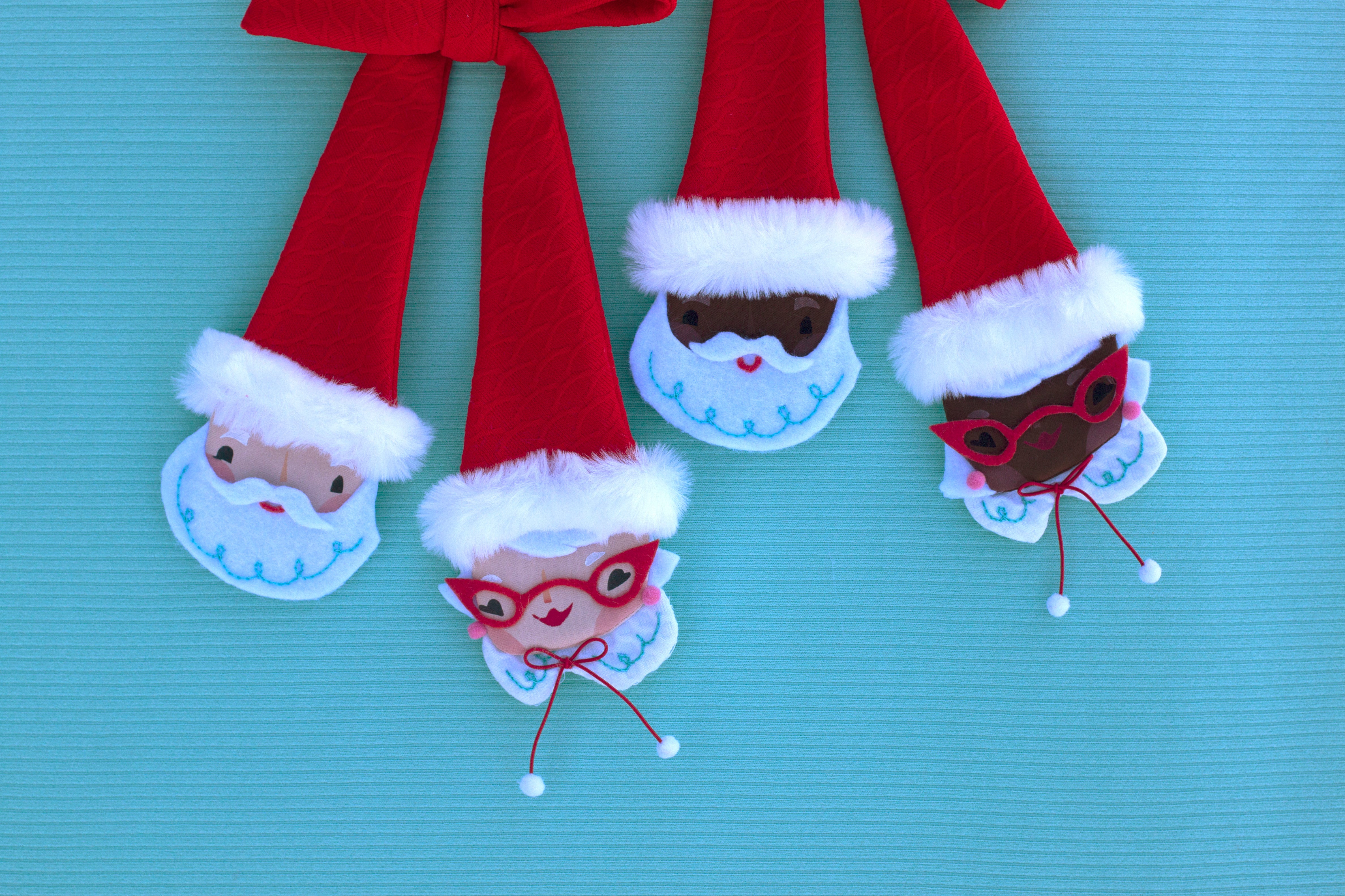 Mr. & Mrs. Claus bow tie- collab with Lisa Penney!