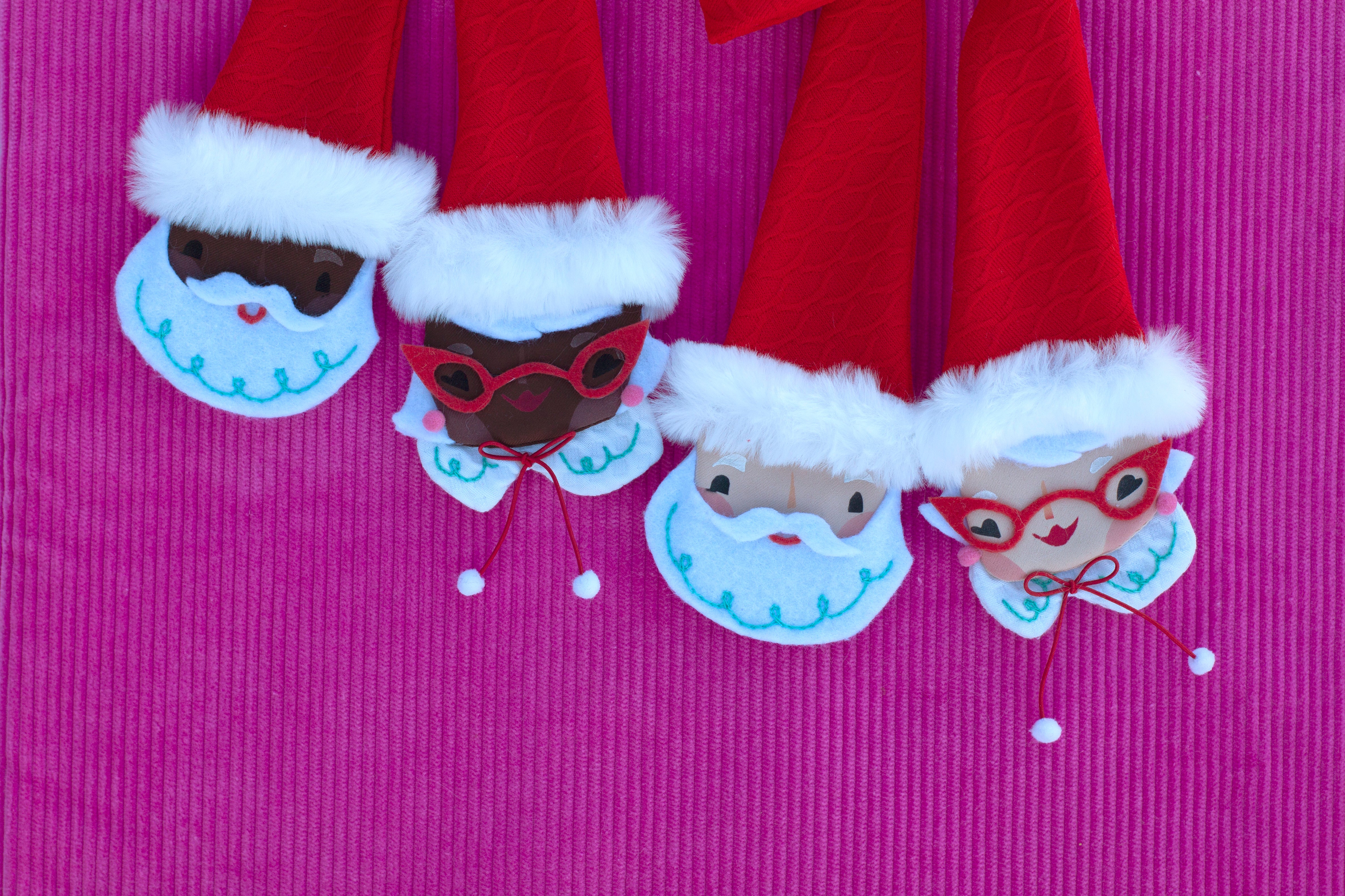 Mr. & Mrs. Claus bow tie- collab with Lisa Penney!